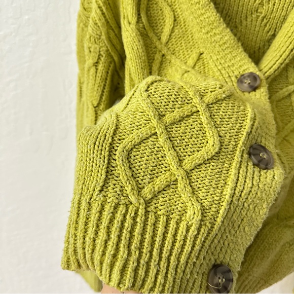 Pink Republic Pink Green Cardigan Chunky Button Bundle S M Cable Chenille - Picture 6 of 11